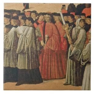 Roter Felsen, c.1895 (Öl auf Leinwand) 2 Fliese