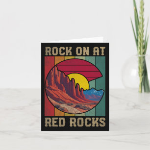 Roter Felsen Felsen Wandern Colorado Fahne Karte