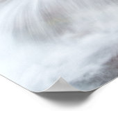 Roter Felsen in Baring Creek im Glacier National Poster (Ecke)