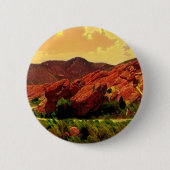 Roter Felsen-Park Denver Colorado Button (Vorderseite)