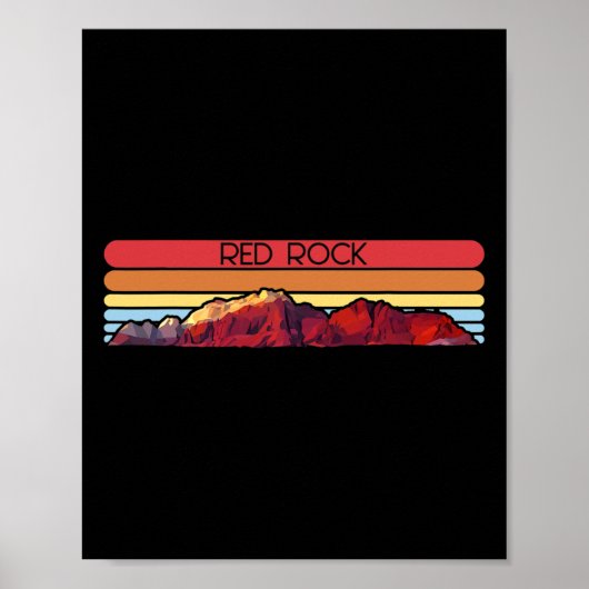 Roter Felsen Poster (Vorne)