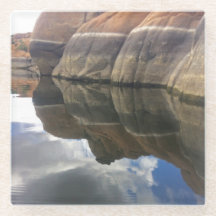Roter Felsen Reflections Calm Lake Water Südwest
