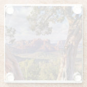 Roter Felsen | Sedona Arizona Glasuntersetzer (Rückseite)