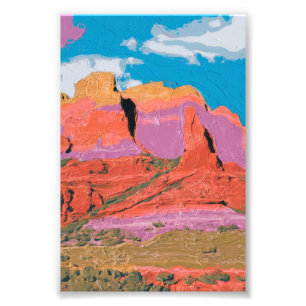 Roter Felsen, Sedona, Arizona, Moderne Kunst Fotodruck