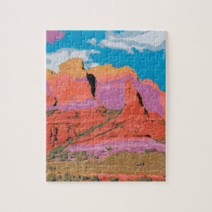 Roter Felsen, Sedona, Arizona, Moderne Kunst Puzzle