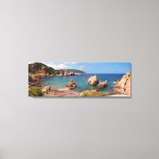 roter Felsküste Sardiniens Leinwand (Vorderseite)