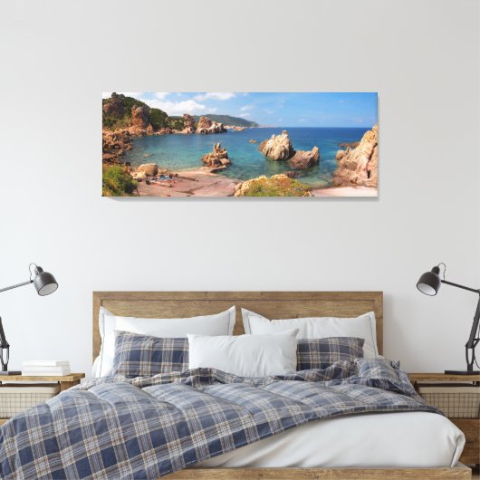 roter Felsküste Sardiniens Leinwand (Insitu (Schlafzimmer))