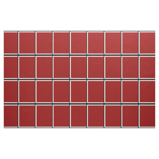 Roter Fensterscheiben-Karo Stoff (Fat Quarter (45,7 x 55,9 cm))