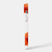 Roter Feuerdrache Kunst | Mythisches Flammendrache iPhone Hülle (Linke Seite)