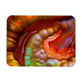 Roter Feueropal Magnet (Horizontal)