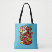 Roter Feuerpferd – Chinesischer Zodiak 2026 Tasche (Vorderseite)