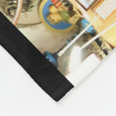 Roter Fiat 500, Italien, umfassendes Vintages Auto Fleecedecke (Ecke)