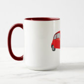 Roter Fiat 500 Tasse (Links)