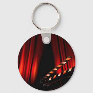 Roter Film-Vorhang-Schindel-Direktor Schlüsselanhänger