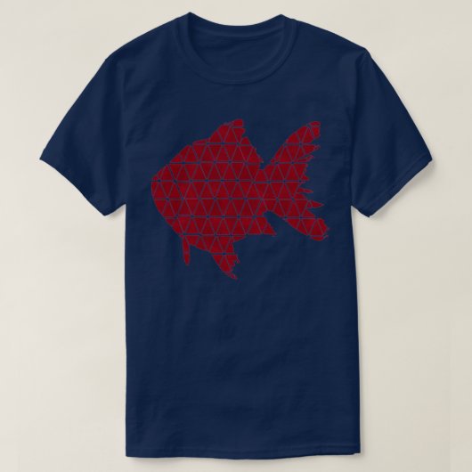 Roter Fisch 1 T-Shirt (Design vorne)