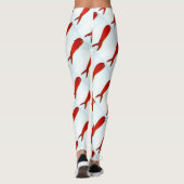 Roter Fisch Leggings (Rückseite)