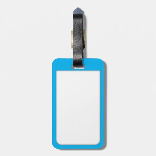 Roter Fisch mit benutzerdefiniertem Text Gepäckanhänger (Rückseite vertikal)