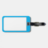 Roter Fisch mit benutzerdefiniertem Text Gepäckanhänger (Rückseite horizontal)