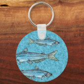 Roter Fisch Schlüsselanhänger (Vorderseite)