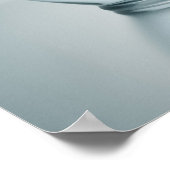 Roter Fisch springt Poster (Ecke)