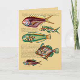 Roter Fisch und Freunde Feiertagskarte