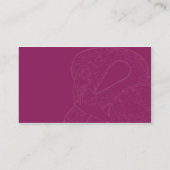 Roter Flamingo - Geschäft Visitenkarte (Rückseite)