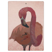 ROTER FLAMINGO KLEMMBRETT (Rückseite)