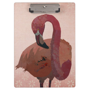 ROTER FLAMINGO KLEMMBRETT