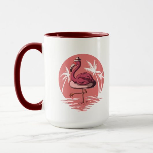 ROTER FLAMINGO Tasse (Links)