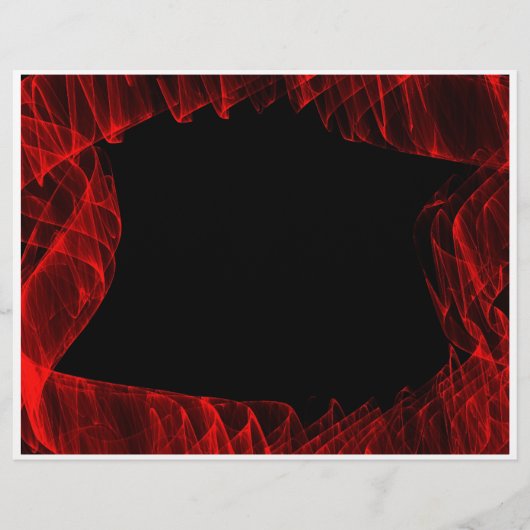 roter Flammenfraktal Flyer (Vorne)