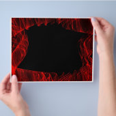roter Flammenfraktal Flyer (Hand)