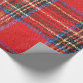 Roter Flanell-Druck Geschenkpapier (Ecke)