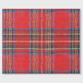 Roter Flanell-Druck Geschenkpapier (Flach)