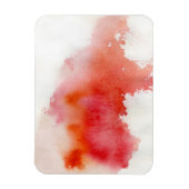 Roter Fleck, Aquarell abstrakt Magnet (Vertikal)
