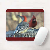 Roter Flecker und Roter Kardinal Mousepad (Mit Mouse)