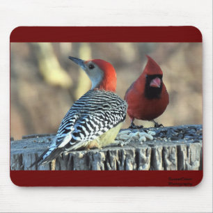 Roter Flecker und Roter Kardinal Mousepad