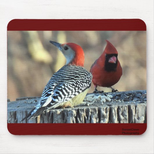 Roter Flecker und Roter Kardinal Mousepad (Vorne)