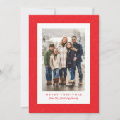 Roter Fleckrahmen - einfaches Weihnachtsgebäck - F Feiertagskarte (Vorderseite)