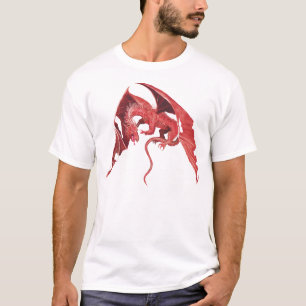 Roter Fliegen-Drache T-Shirt