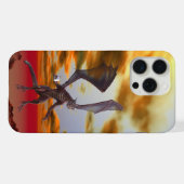 Roter Flugdrache mit Kaffee iPhone Hülle (Rückseite (Horizontal))