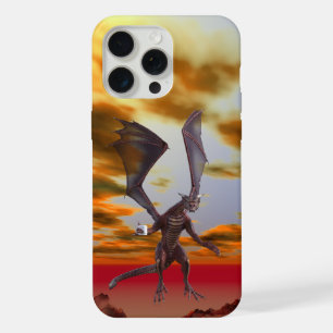 Roter Flugdrache mit Kaffee iPhone 15 Pro Max Hülle