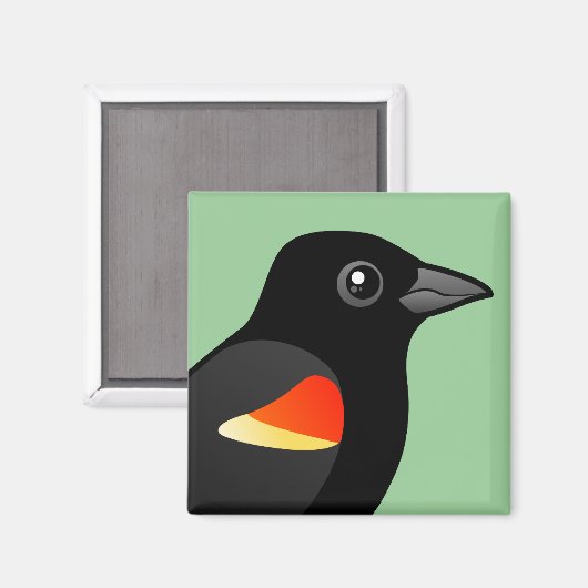 Roter Flügel Magnet (Vorderseite/Rückseite)