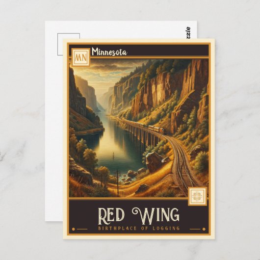 Roter Flügel, Minnesota | VINTAG Postkarte (Vorne/Hinten)