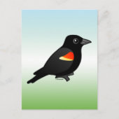 Roter Flügel Postkarte (Vorderseite)