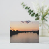 Roter Fluss bei Sunset Postcard Postkarte (Stehend Vorderseite)