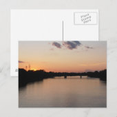 Roter Fluss bei Sunset Postcard Postkarte (Vorne/Hinten)