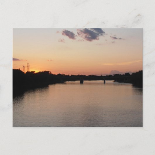 Roter Fluss bei Sunset Postcard Postkarte (Vorderseite)