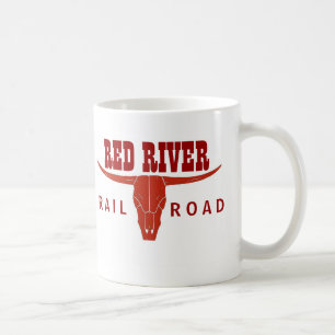 Roter-Fluss-Eisenbahn-Tasse Kaffeetasse