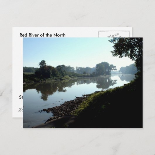 Roter Fluss im Norden Postkarte (Vorne/Hinten)