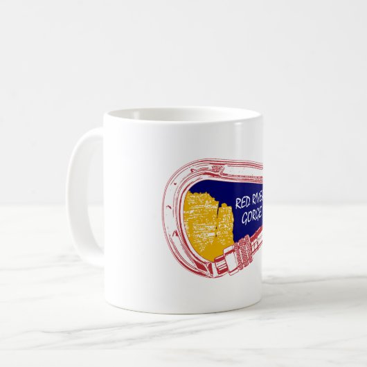 Roter Fluss Schlucht Klettern Carabiner Kaffeetasse (Vorderseite Links)